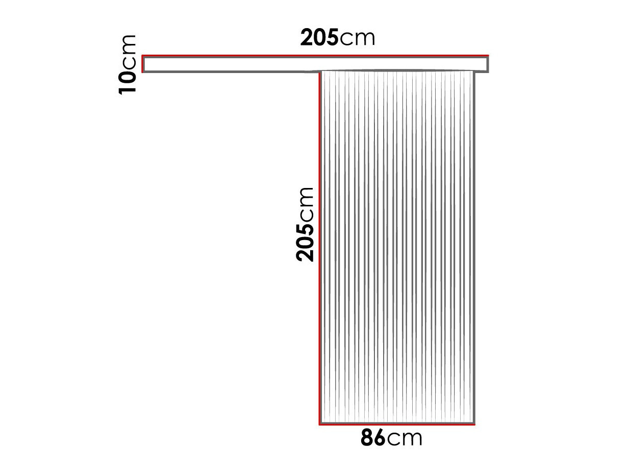 Раздвижные двери Dover 202 (Антрацит + Чёрный)