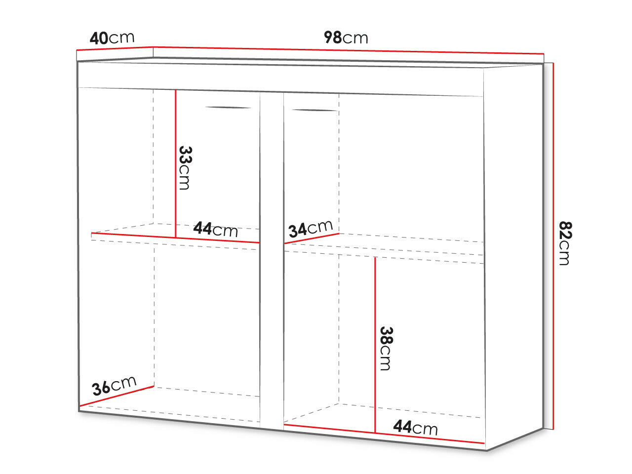Шкафчик Tucson 120 (Белый + Бетон)
