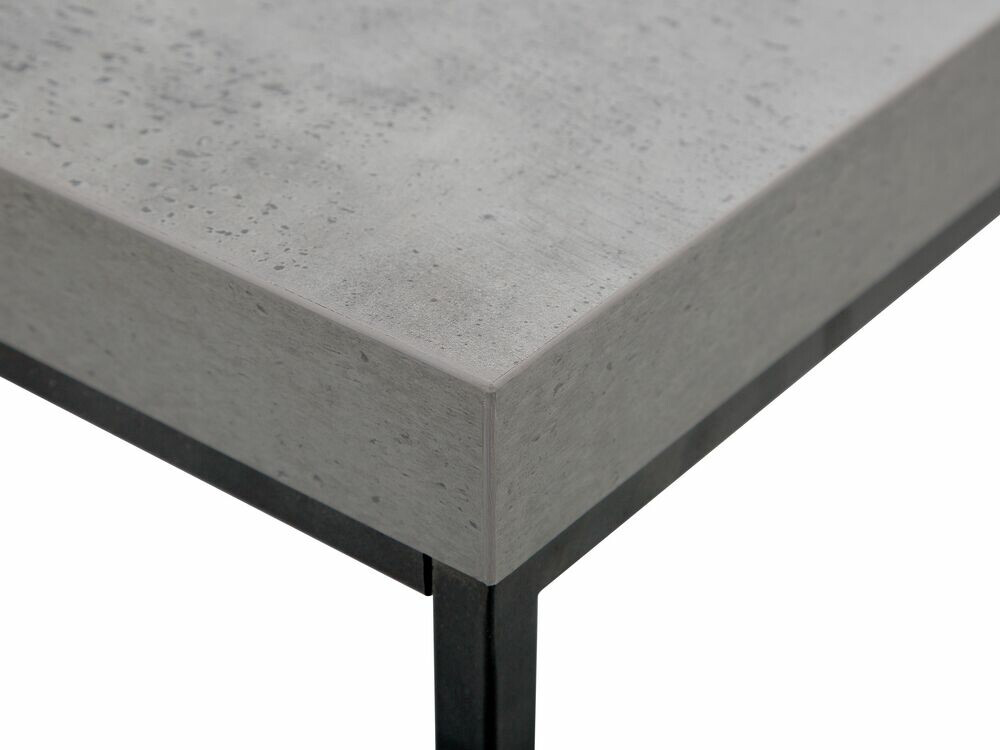 Žurnālu galdiņš Berwyn 655 (Melns + Betons)