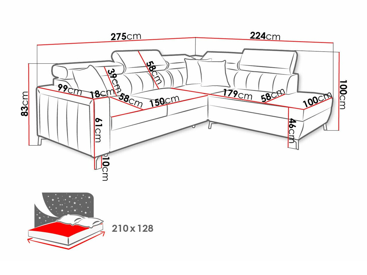 Угловой диван Sarasota 147 (Mono 242 + Botanical 36)