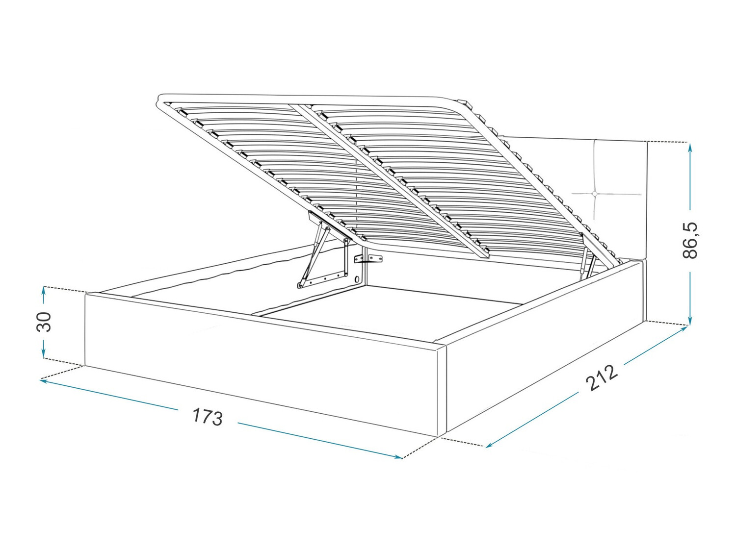 Gulta Fairfield 107 (Pelēks)