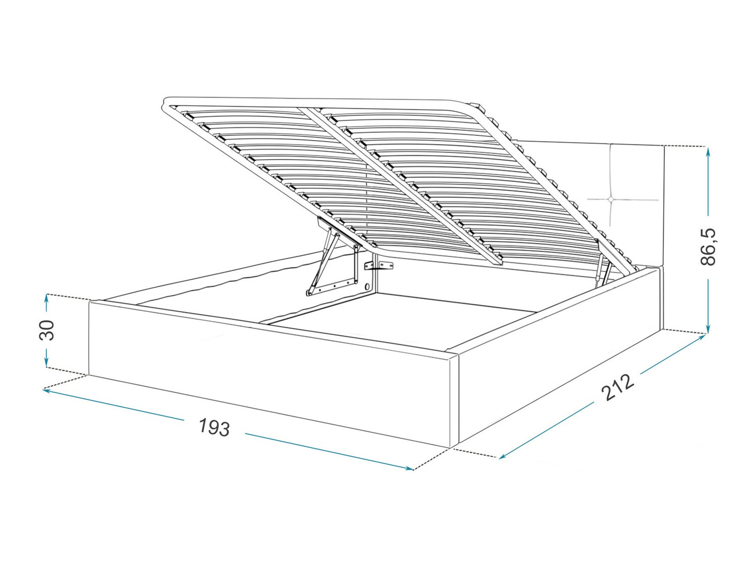 Gulta Fairfield 107 (Tirkīzs)