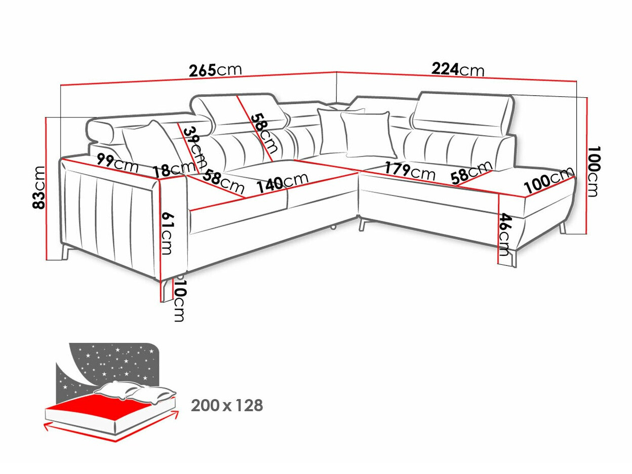 Угловой диван Sarasota 148 (Mono 244 + Botanical 36)