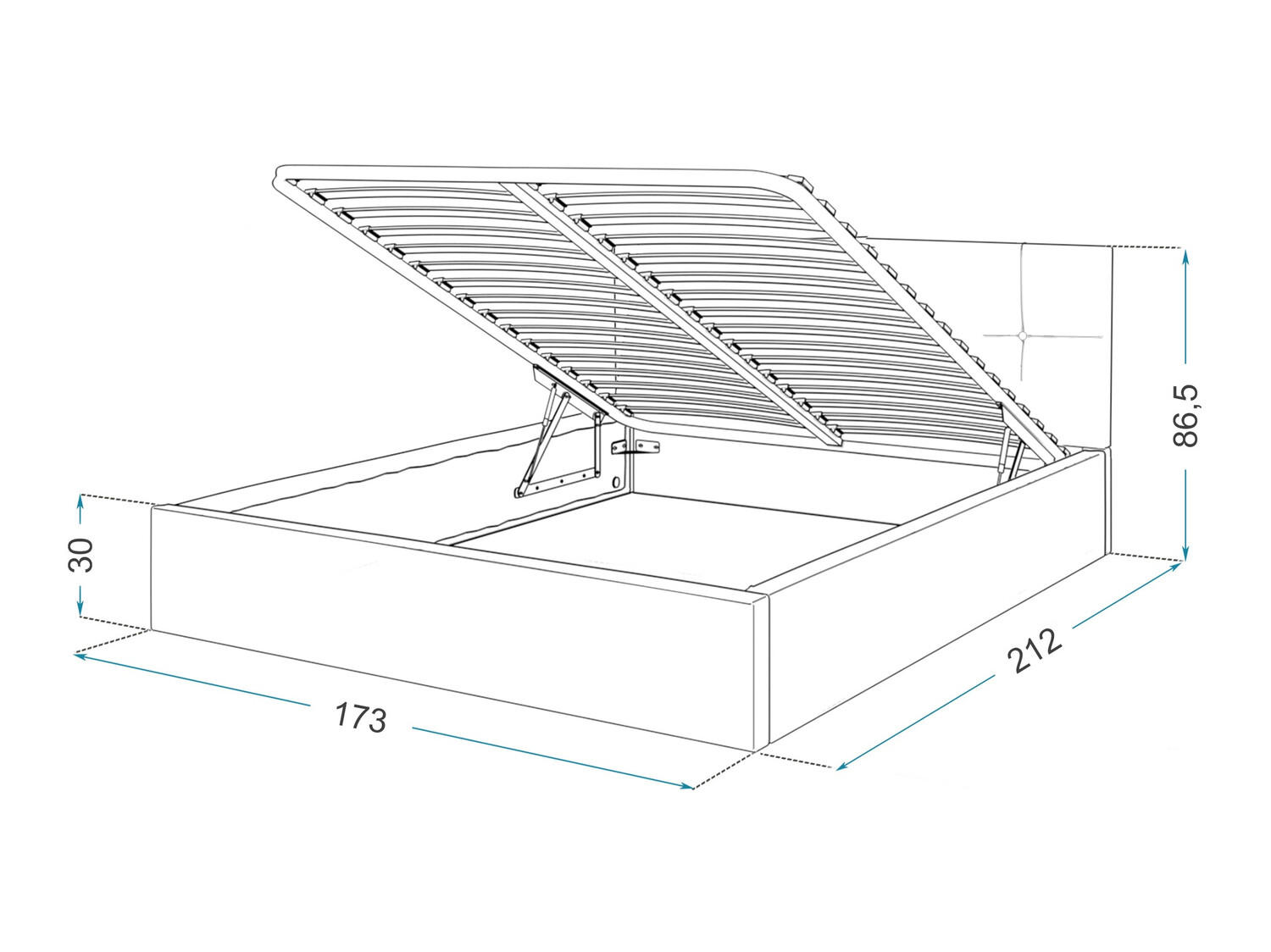 Кровать Fairfield 107 (Белый)
