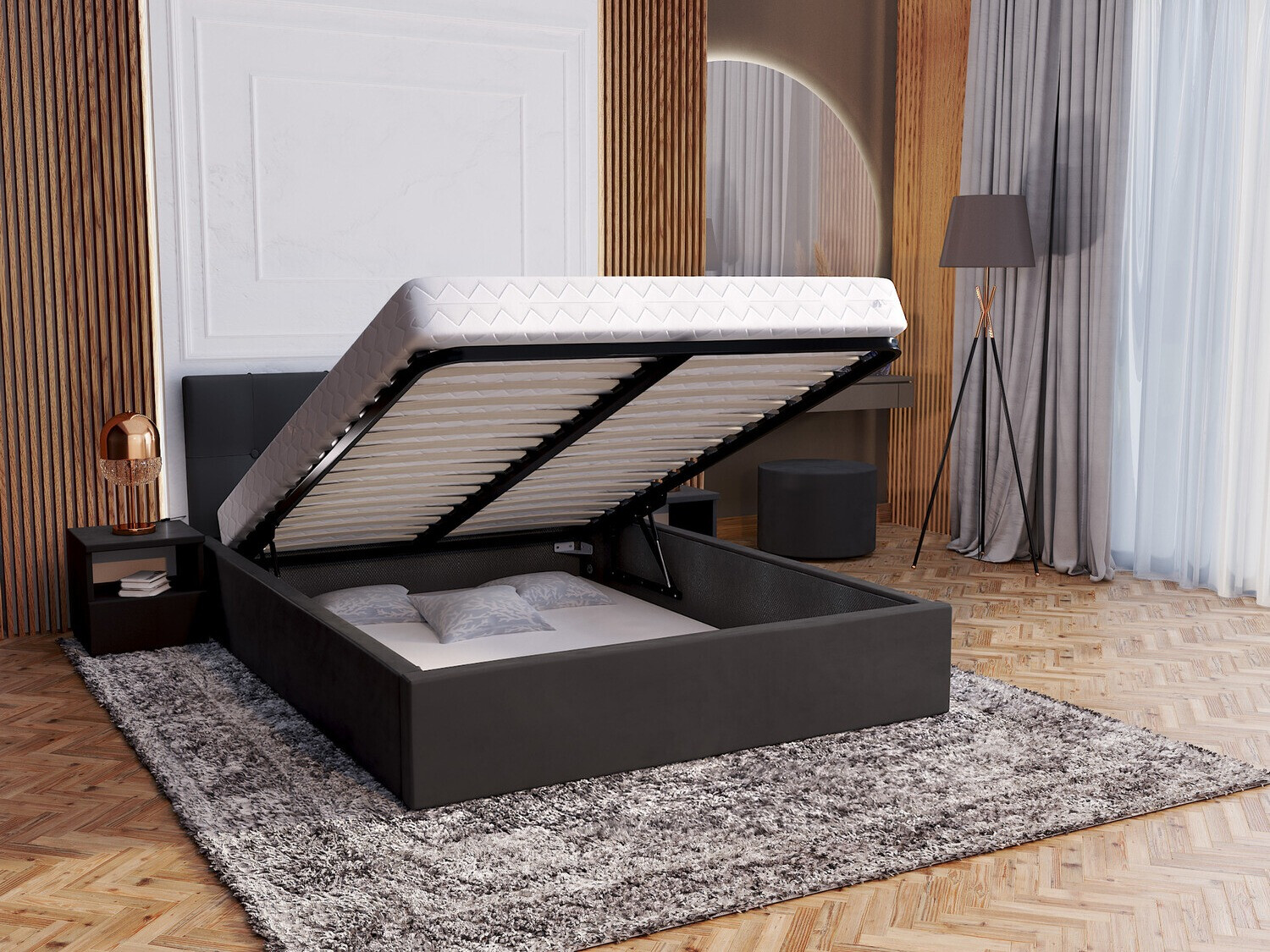 Кровать Fairfield 107 (Чёрный)