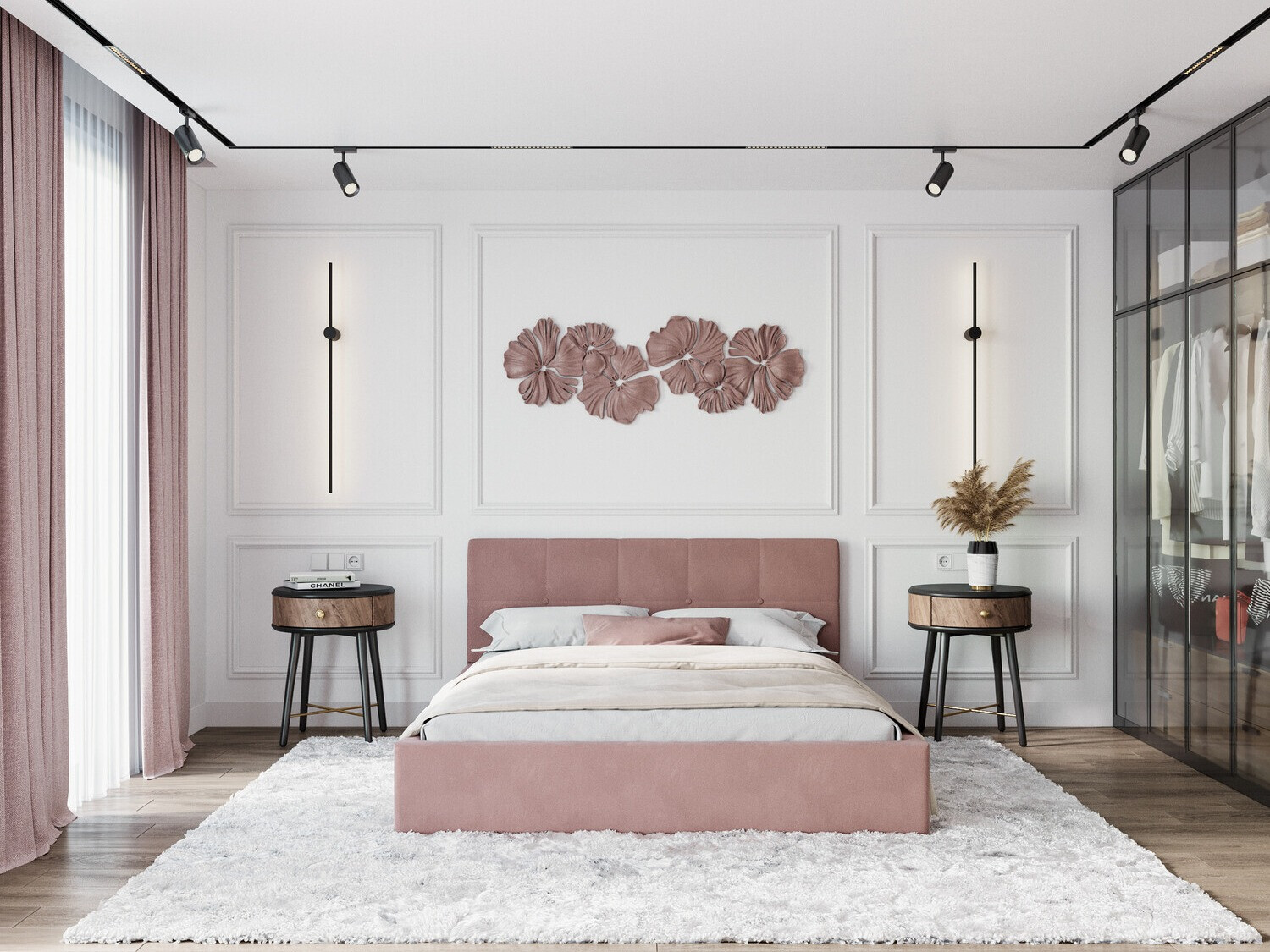 Кровать Fairfield 107 (Розовый)