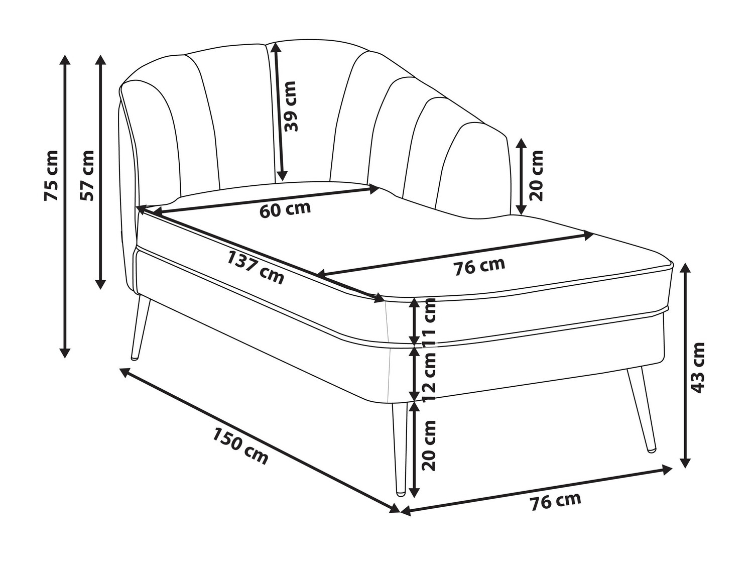 Кушетка Berwyn 677 (Светло-зеленый)