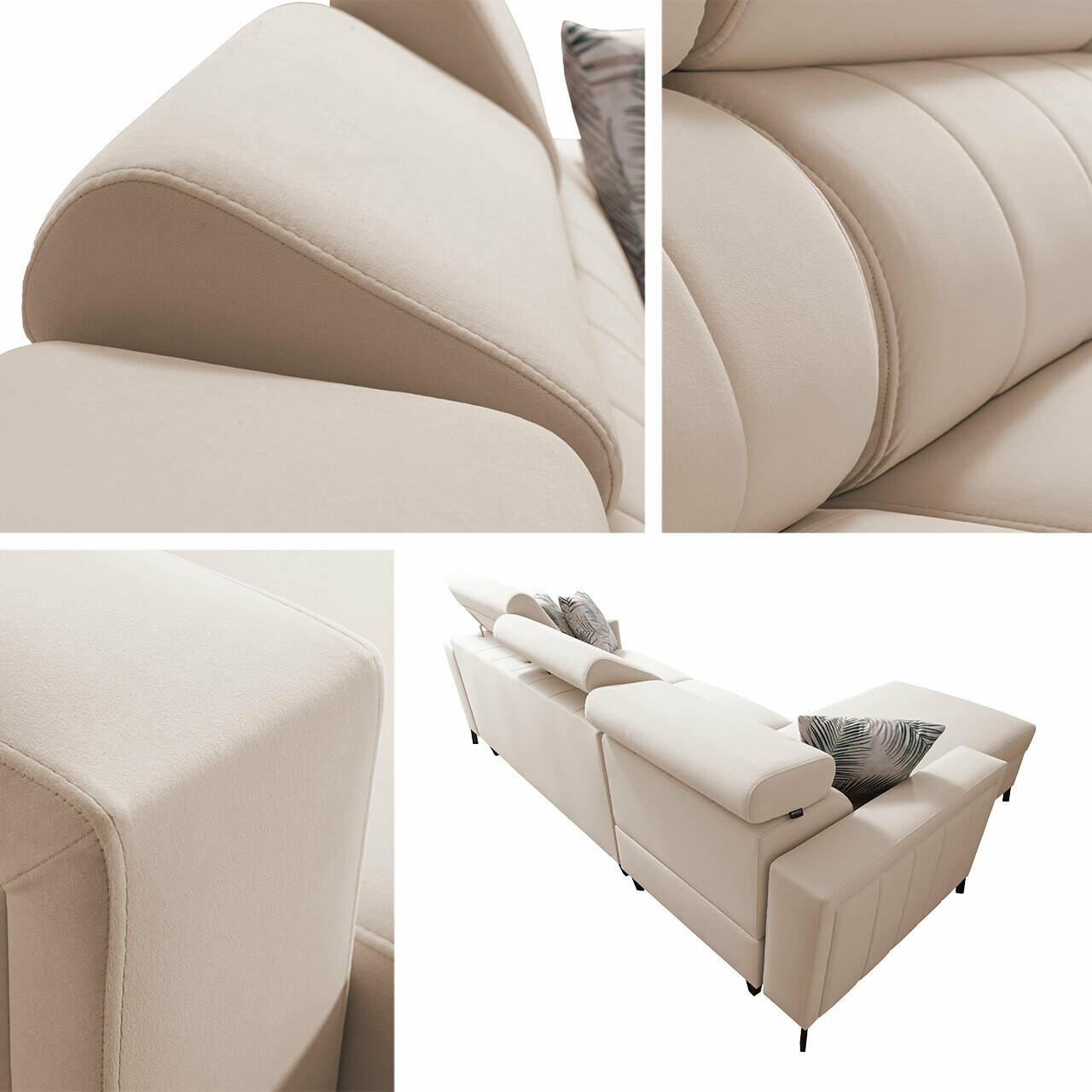 Stūra dīvāns Sarasota 150 (Mono 235 + Botanical 36)