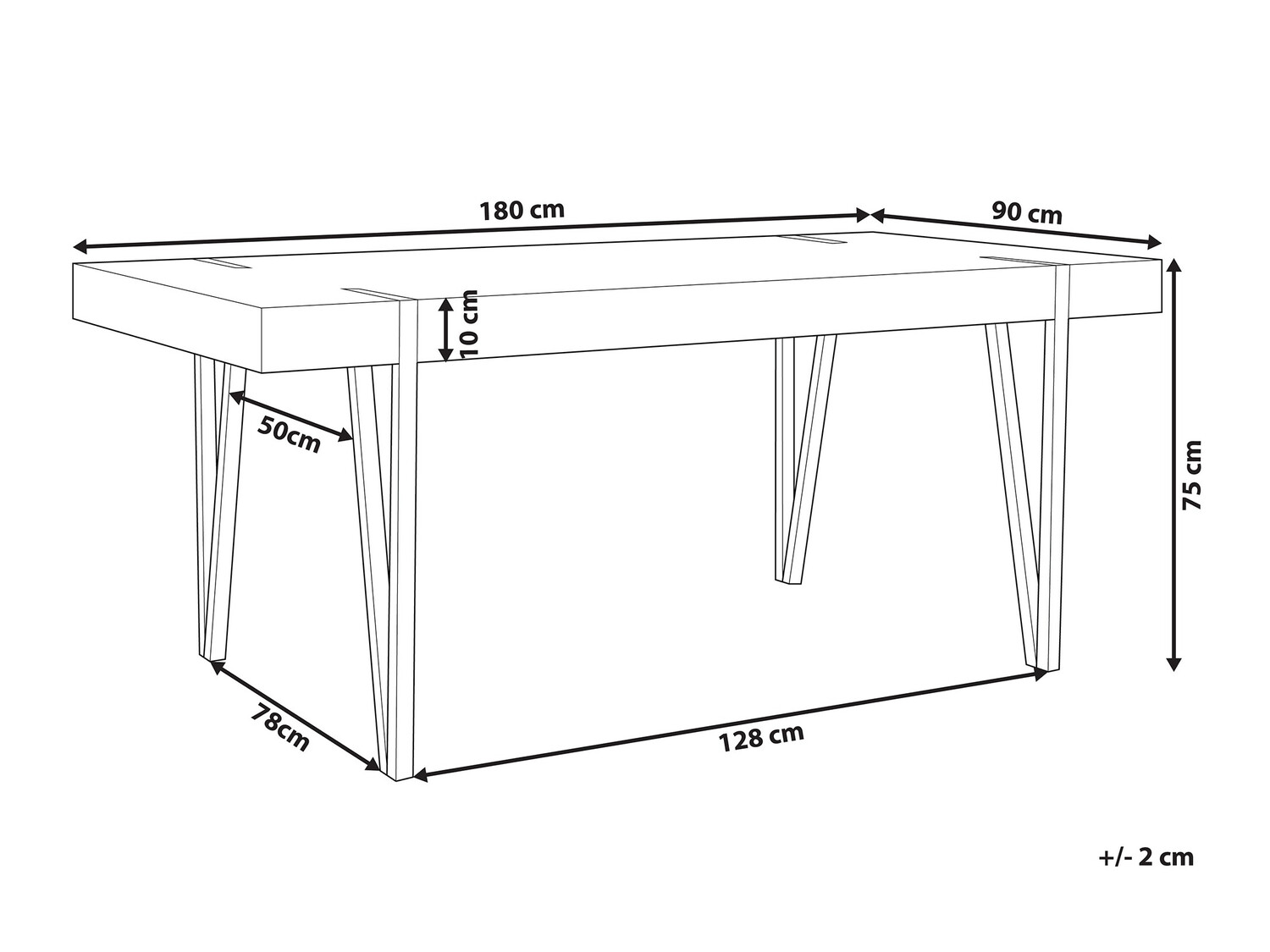 Cтол Berwyn 691 (Светлое дерево)