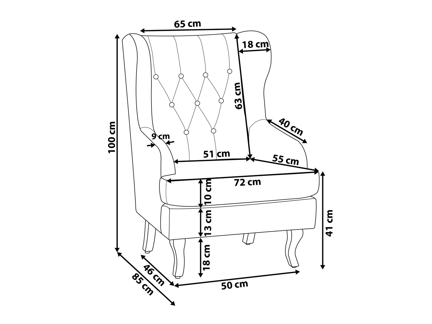 Krēsls Berwyn 695 (Tumši zaļš)