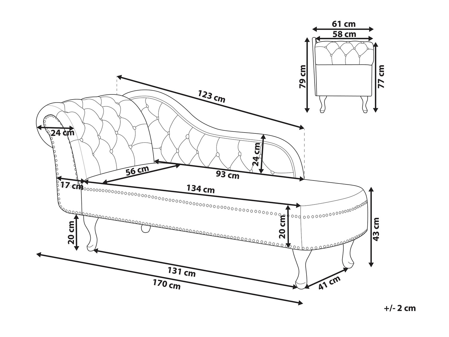 Kušete Berwyn 693 (Brūns)