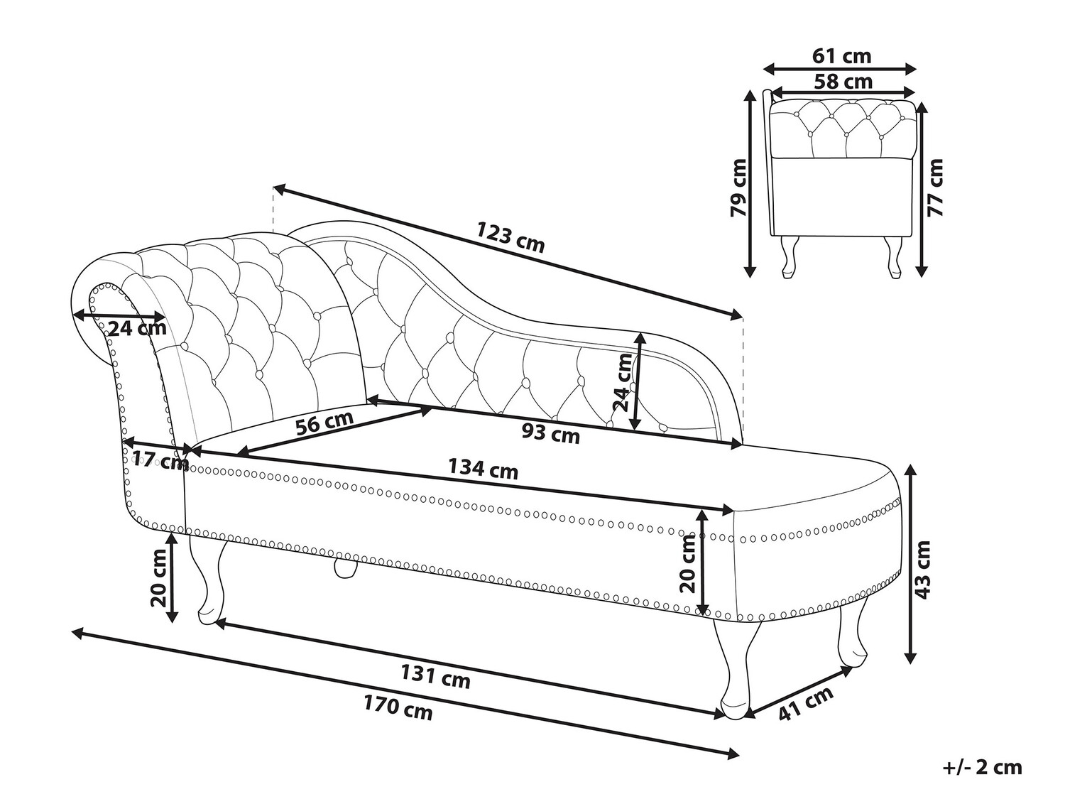Kušete Berwyn 693 (Pelēks)