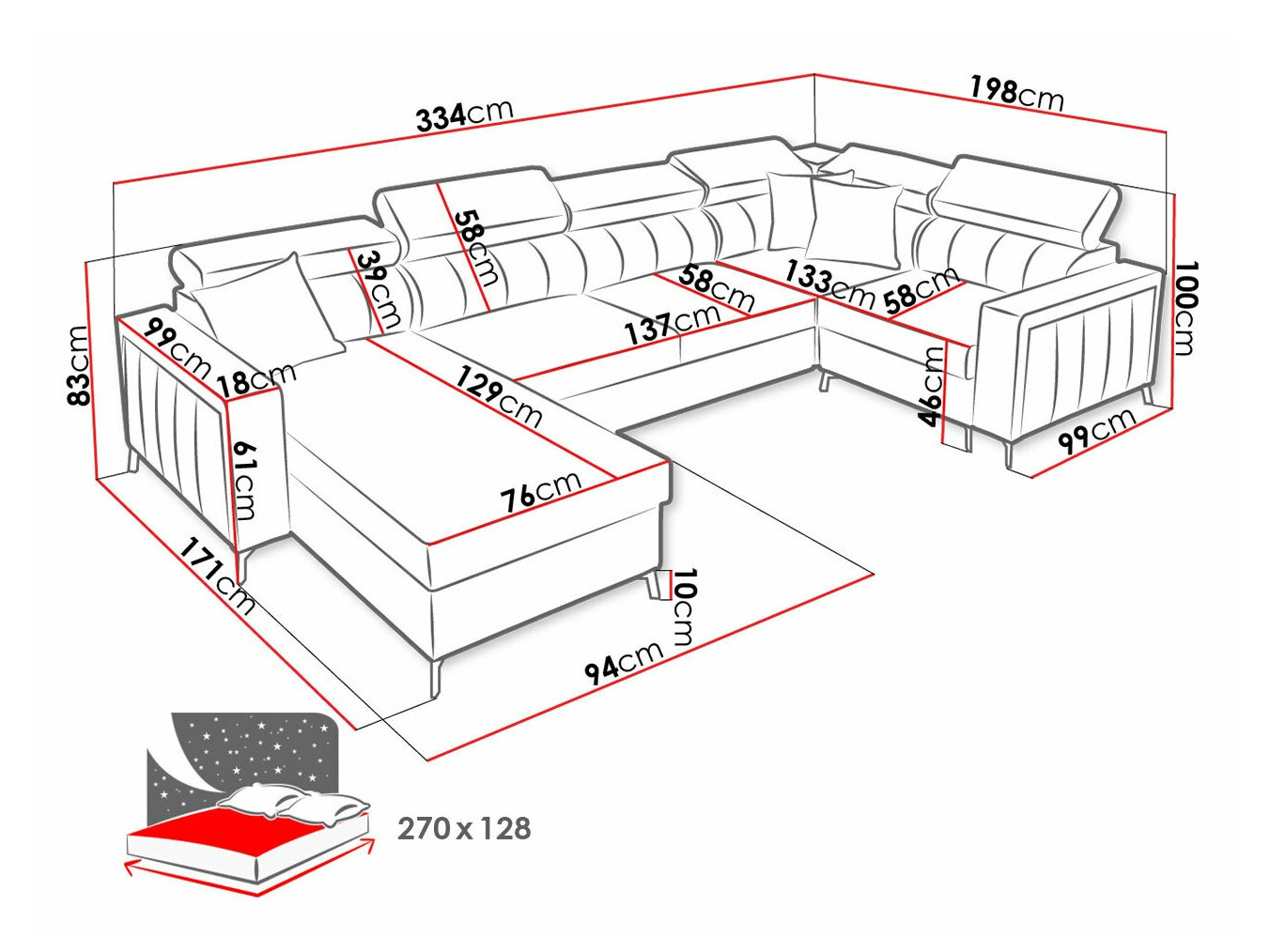 Stūra dīvāns Sarasota 153 (Mono 244 + Botanical 36)