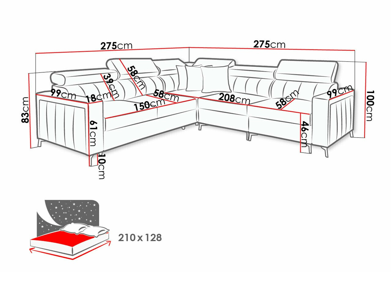Угловой диван Sarasota 152 (Mono 242 + Botanical 36)