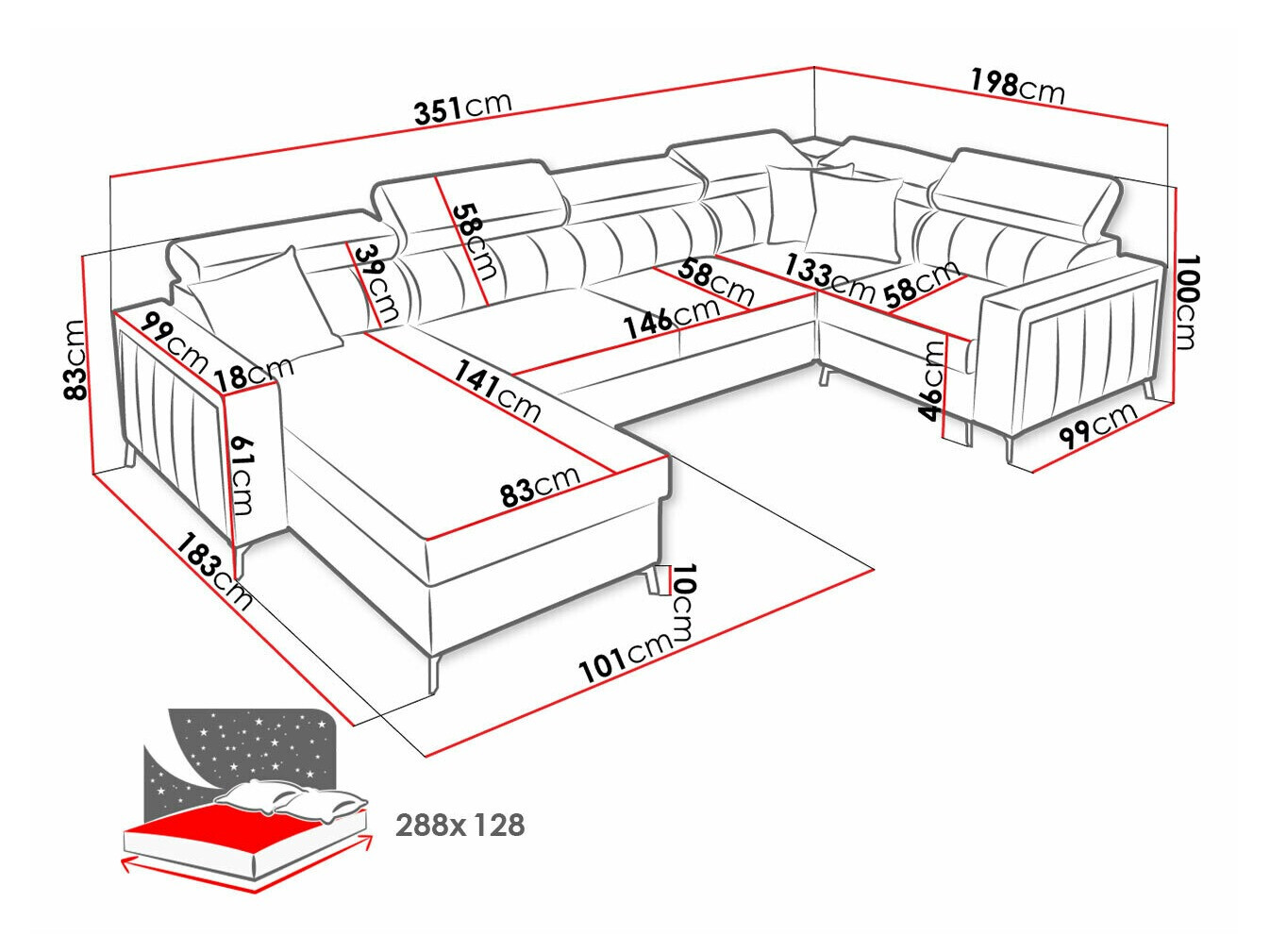 Угловой диван Sarasota 154 (Mono 235 + Botanical 36)