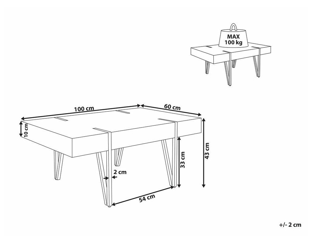 Žurnālu galdiņš Berwyn 692 (Pelēks)