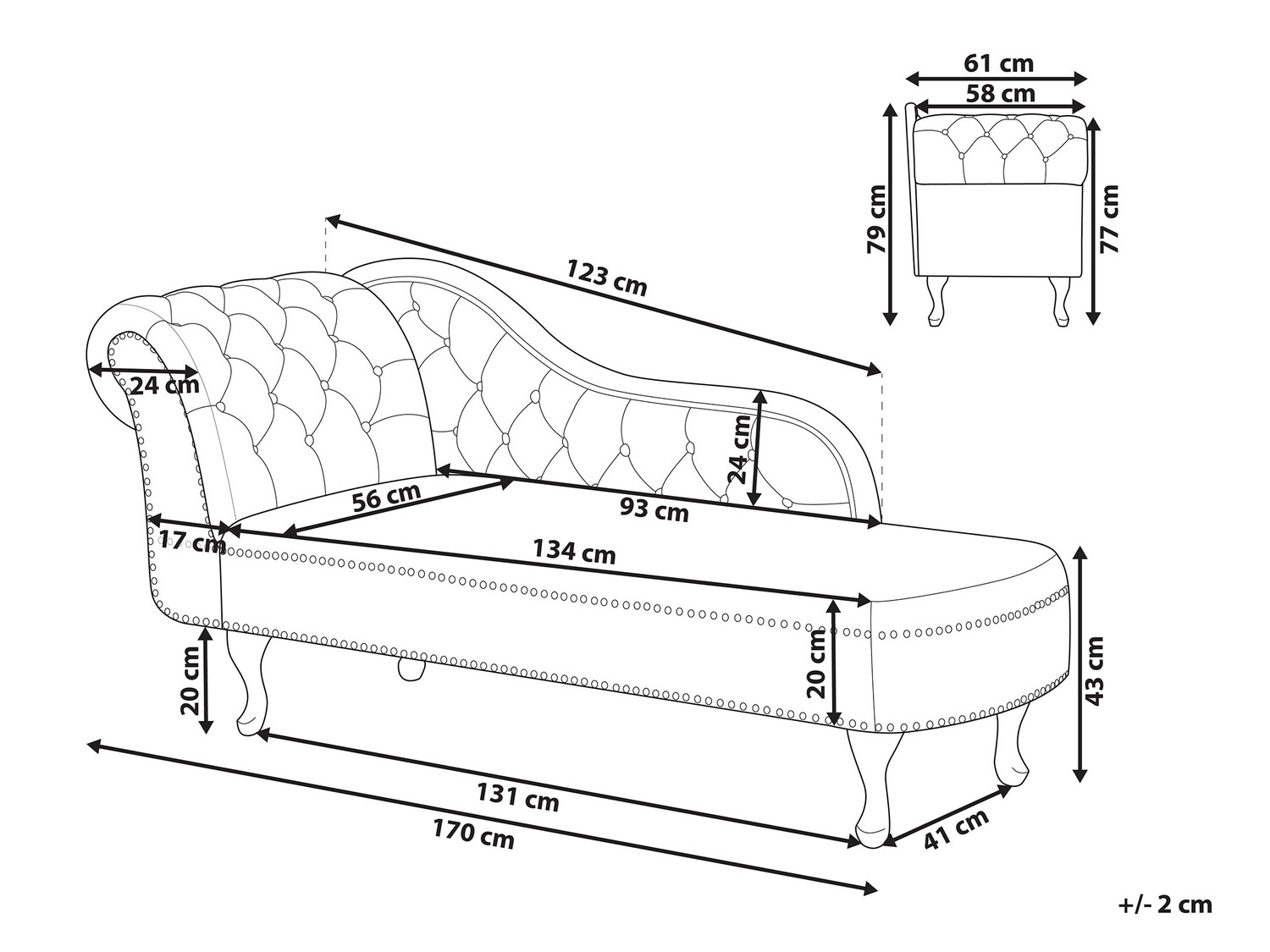 Kušete Berwyn 696 (Putekļaini zaļa)