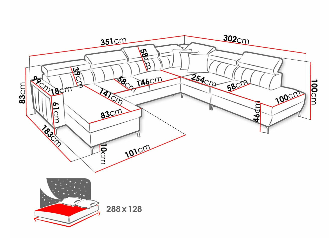 Stūra dīvāns Sarasota 155 (Mono 244 + Botanical 36)