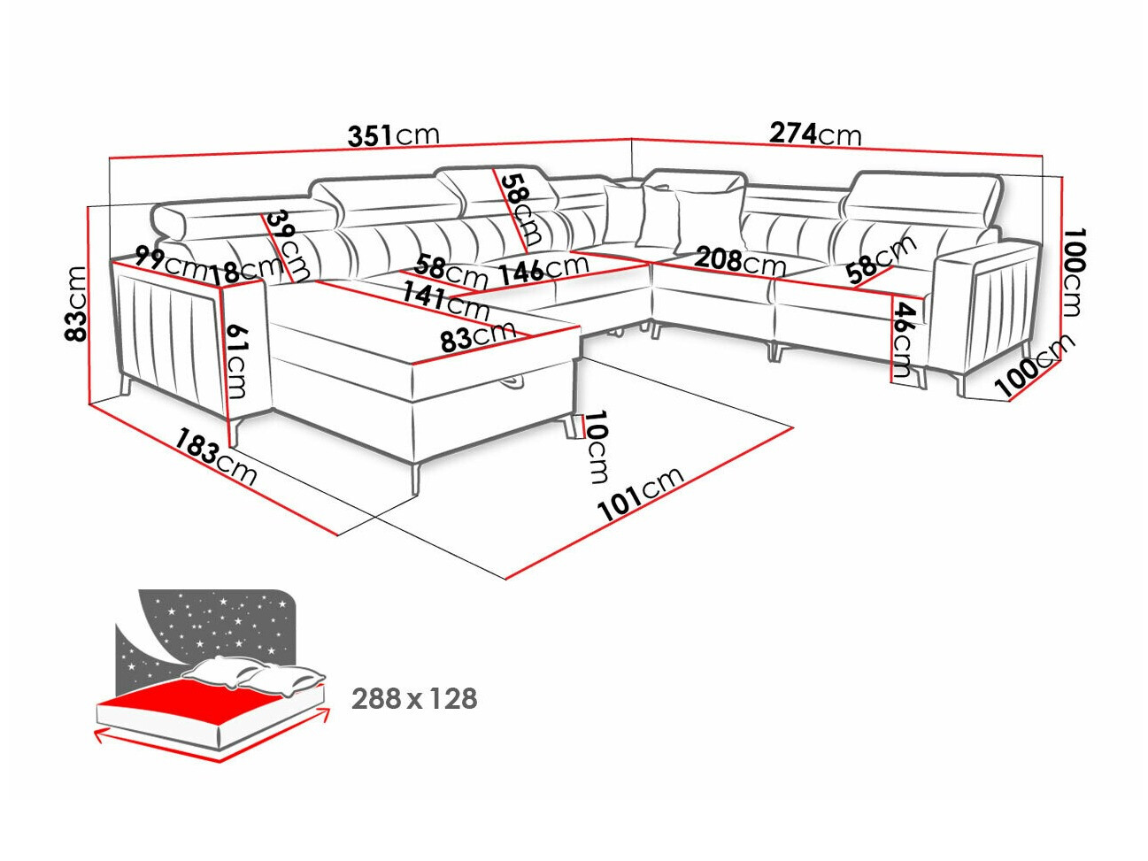 Угловой диван Sarasota 157 (Mono 242 + Botanical 36)