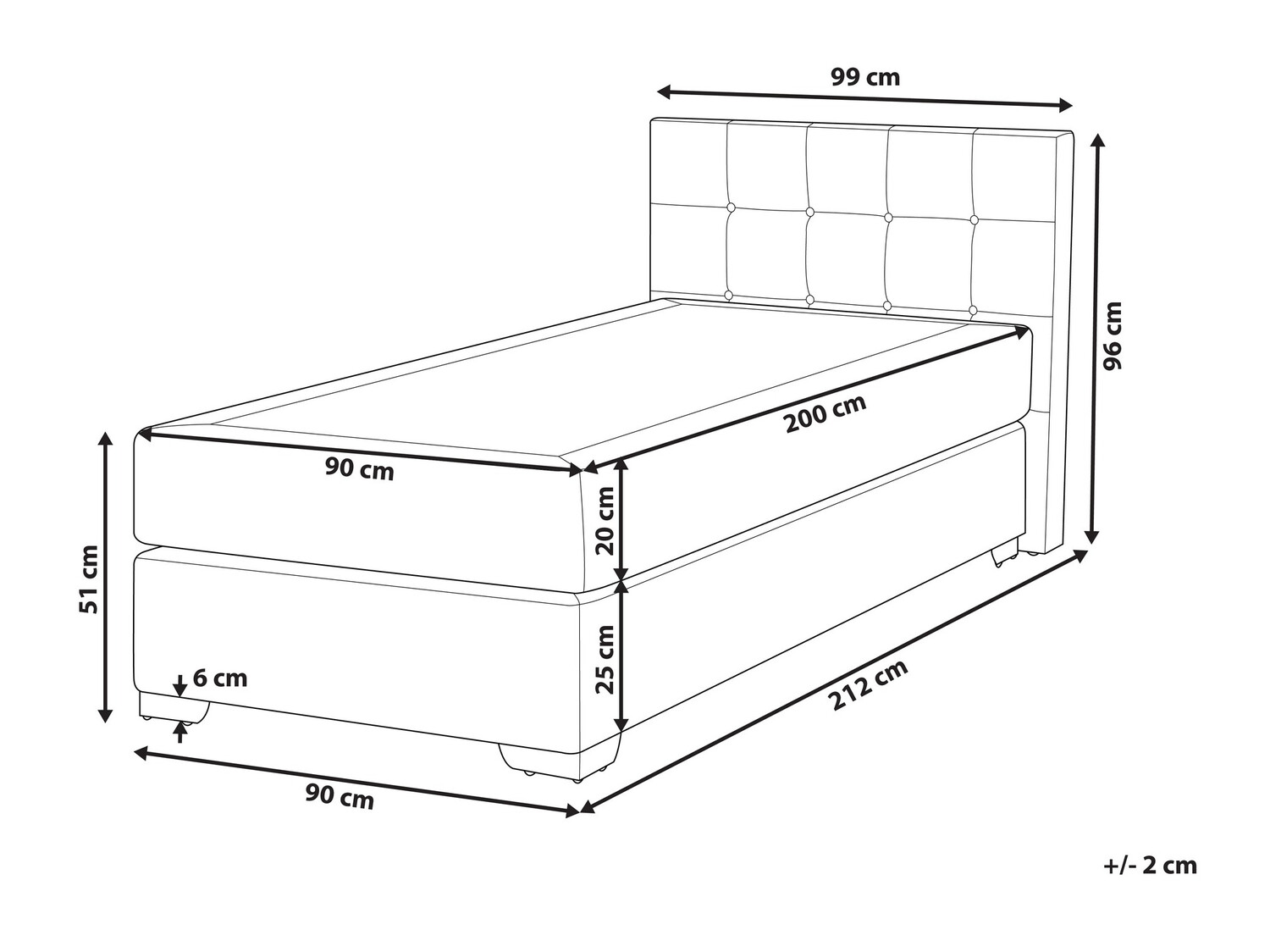 Kontinentālā gulta Berwyn 718 (Gaiši pelēks)