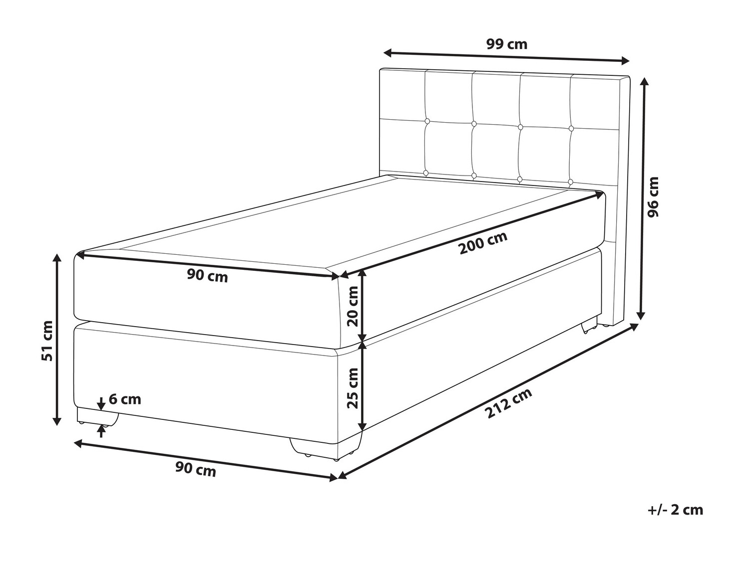 Континентальная кровать Berwyn 718 (Бежевый)