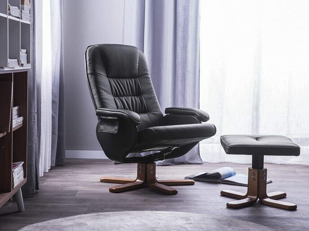 Krēsls reglainer Berwyn 711 (Melns)