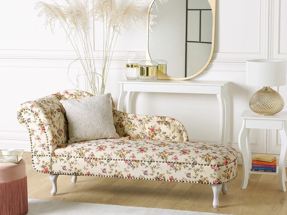 Kušete Berwyn 708 (Bēšs + Ziedu raksts)