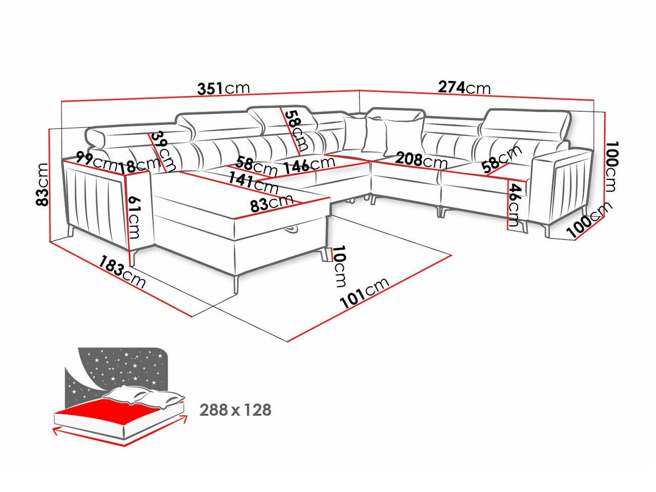 Угловой диван Sarasota 157 (Mono 234 + Botanical 36)
