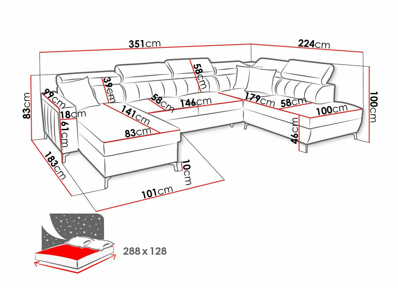 Угловой диван Sarasota 158 (Mono 235 + Botanical 36)