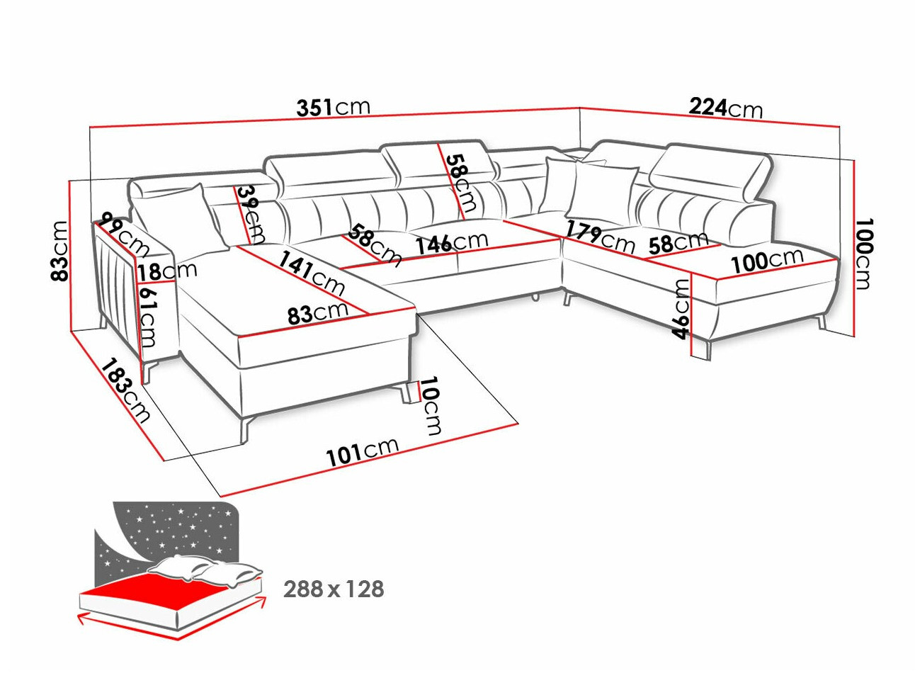 Угловой диван Sarasota 158 (Mono 244 + Botanical 36)