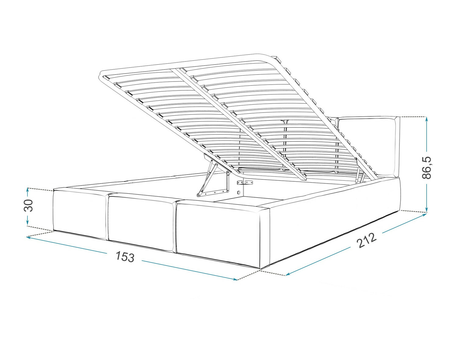 Gulta Fairfield 109 (Melns)