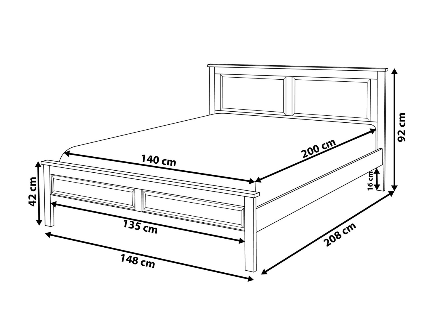 Кровать Berwyn 713 (Синий)