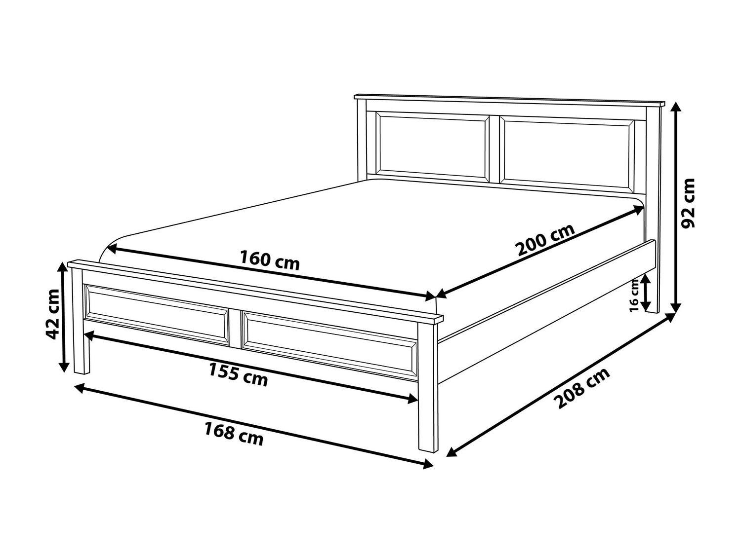 Кровать Berwyn 713 (Синий)