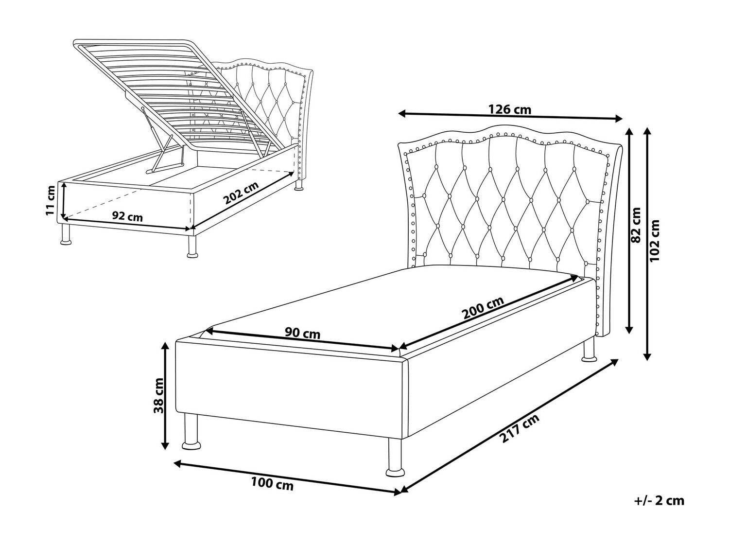 Кровать Berwyn 714 (Серый)