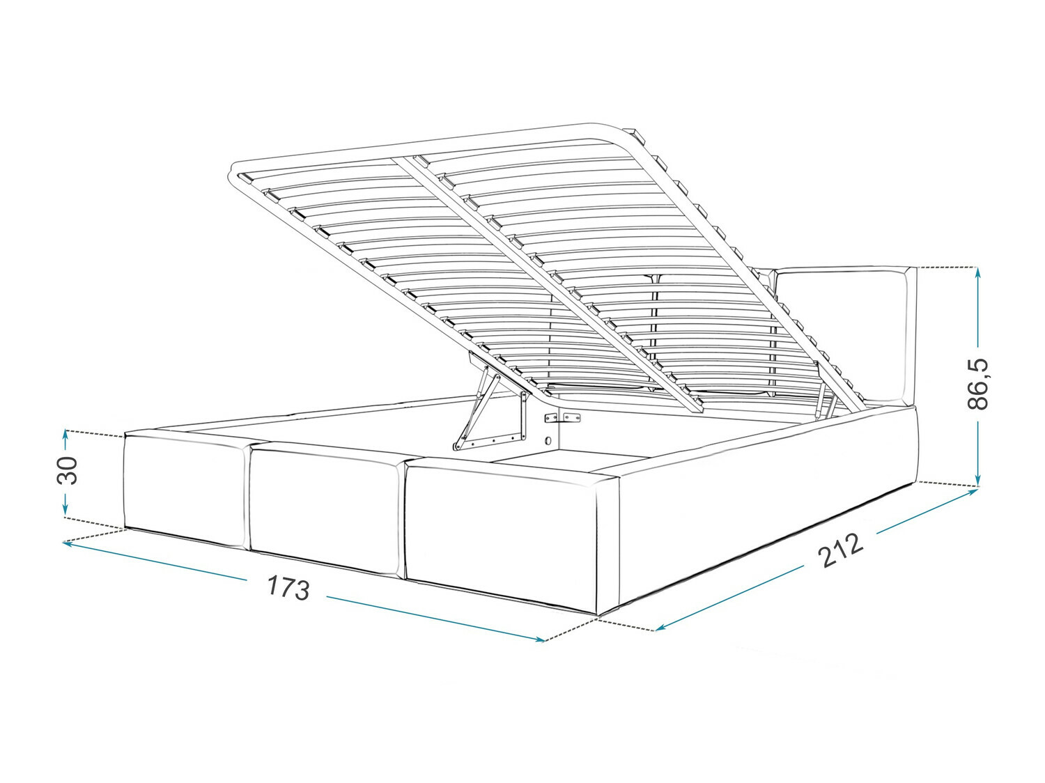 Кровать Fairfield 109 (Коричневый)