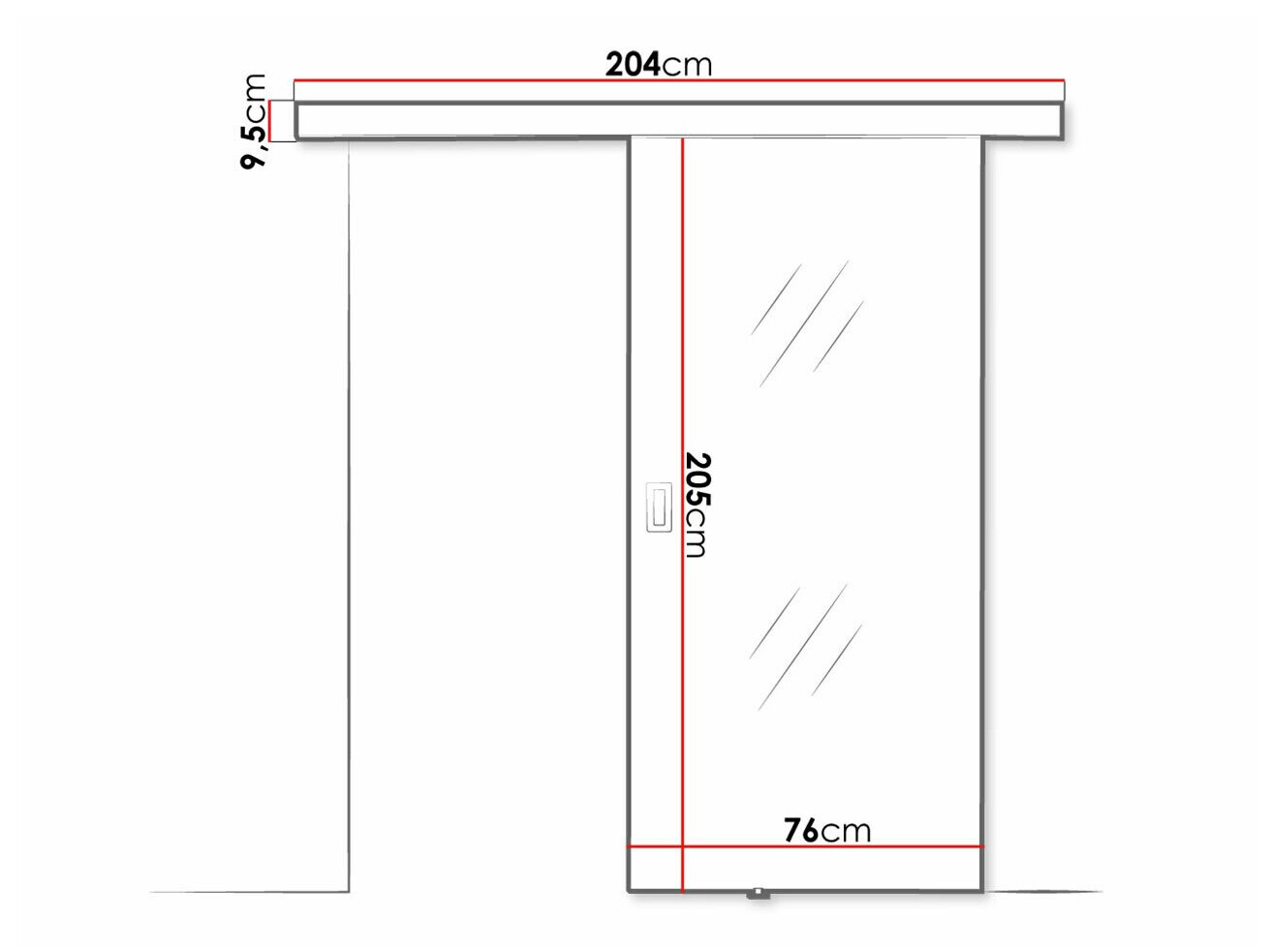 Bīdāmas durvis Dover 205