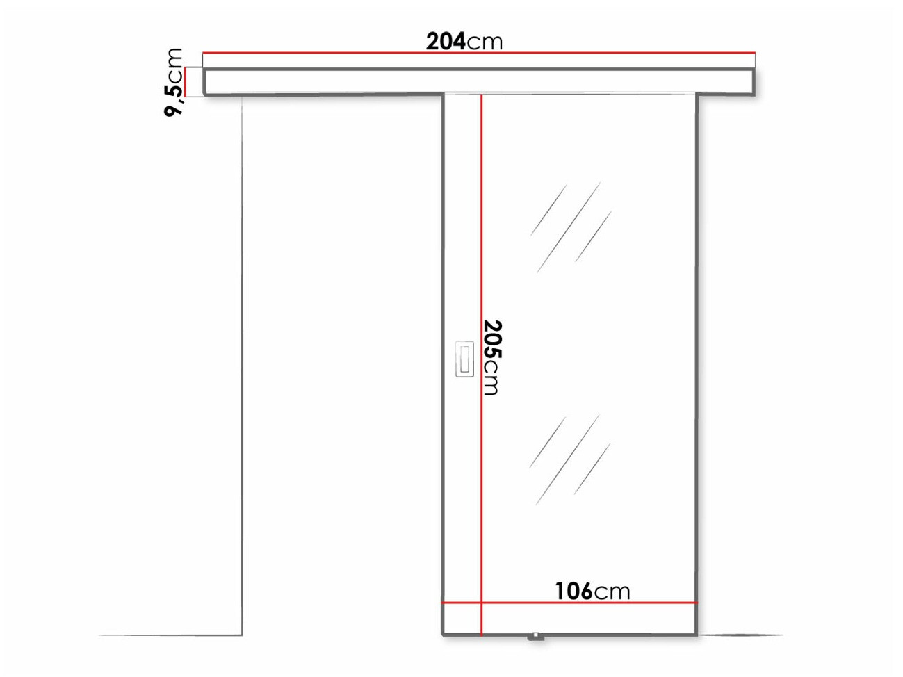 Bīdāmas durvis Dover 208