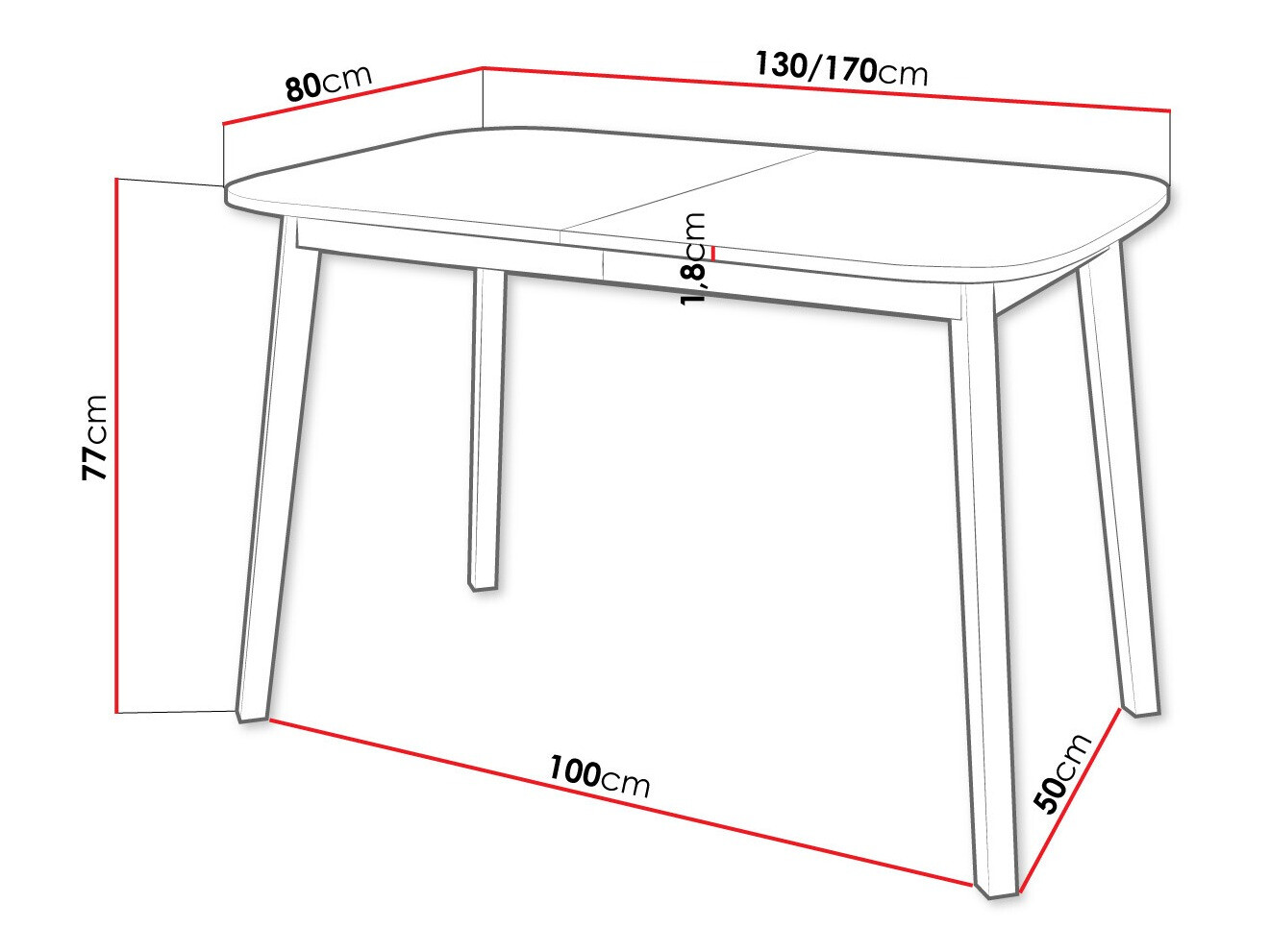 Cтол Edmond 110 (Серый мрамор + Чёрный)
