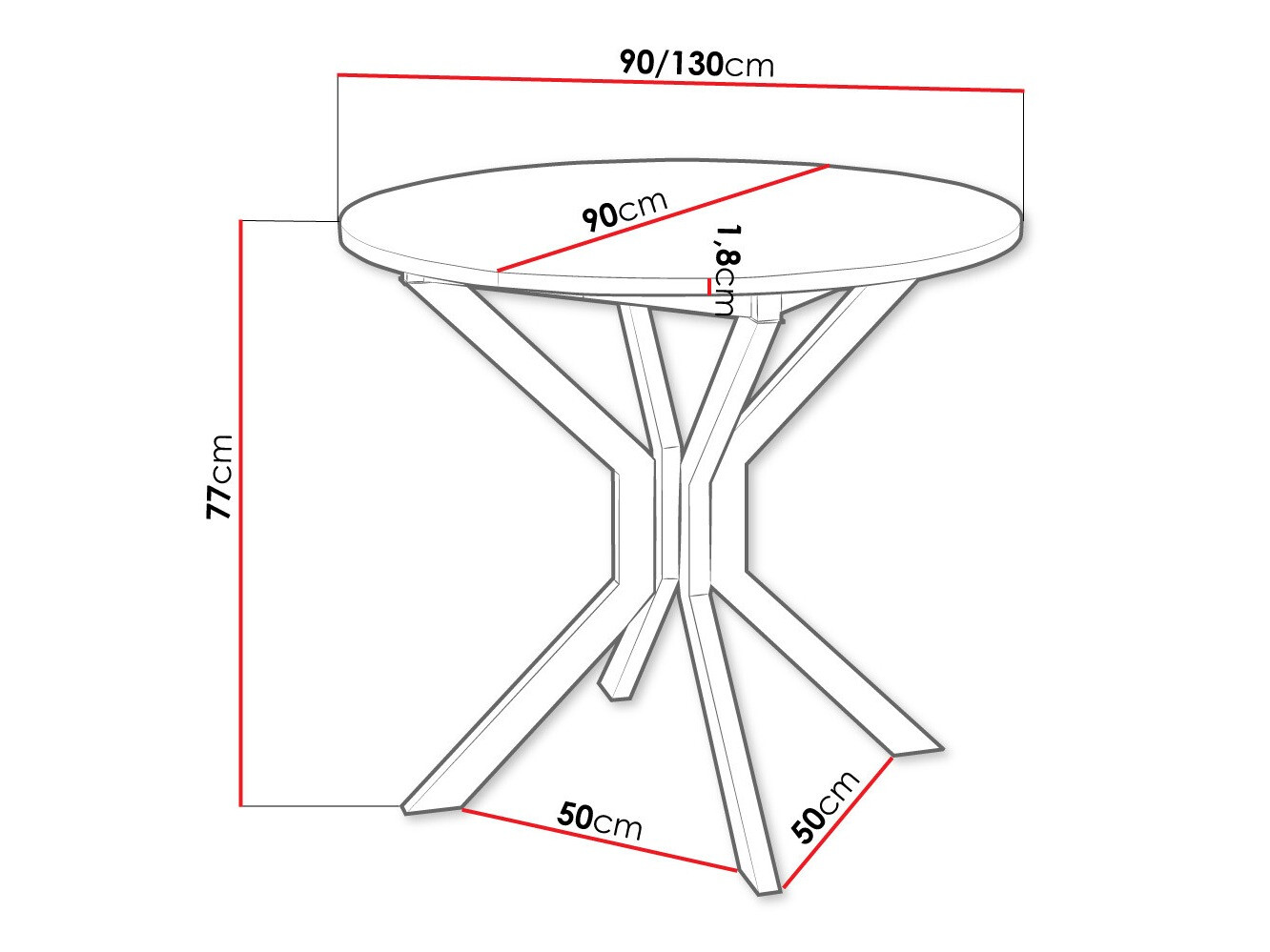 Cтол Edmond 111 (Ремесло золотой дуб + Чёрный)