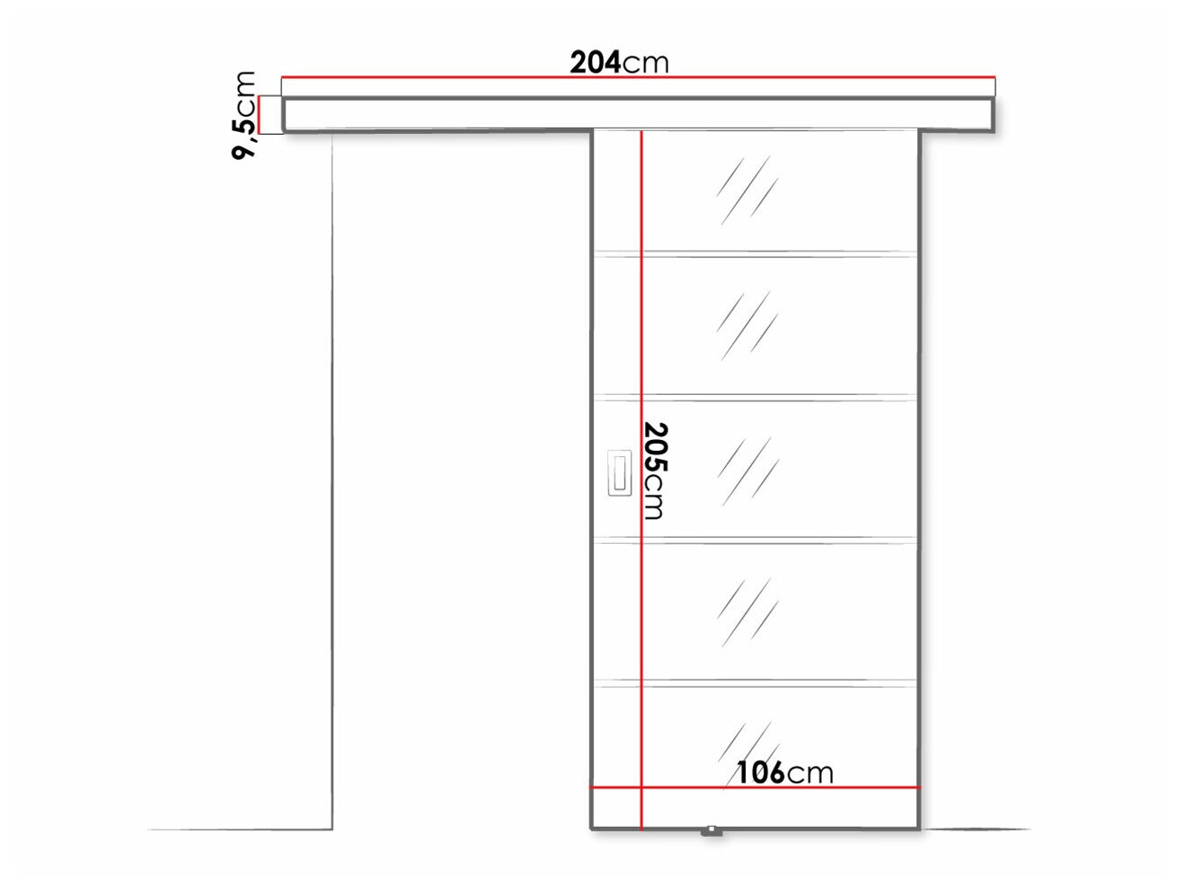Раздвижные двери Dover 212