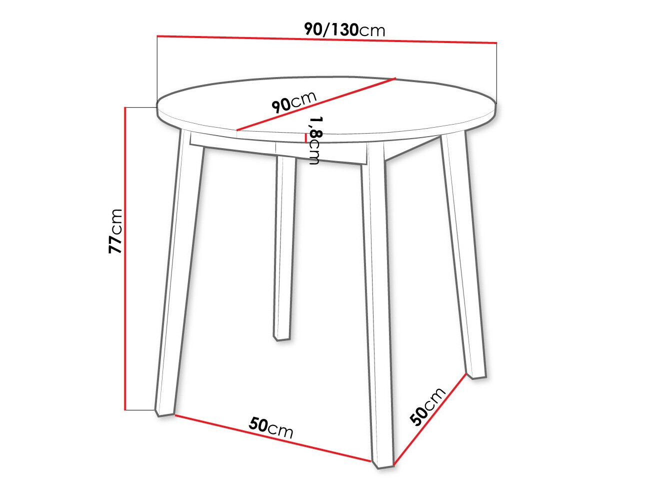 Cтол Edmond 112 (Серый мрамор + Чёрный)