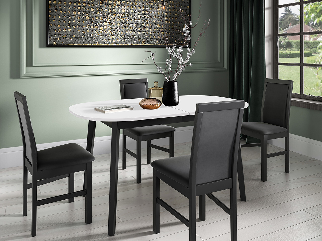 Galds Edmond 114 (Balts + Melns)