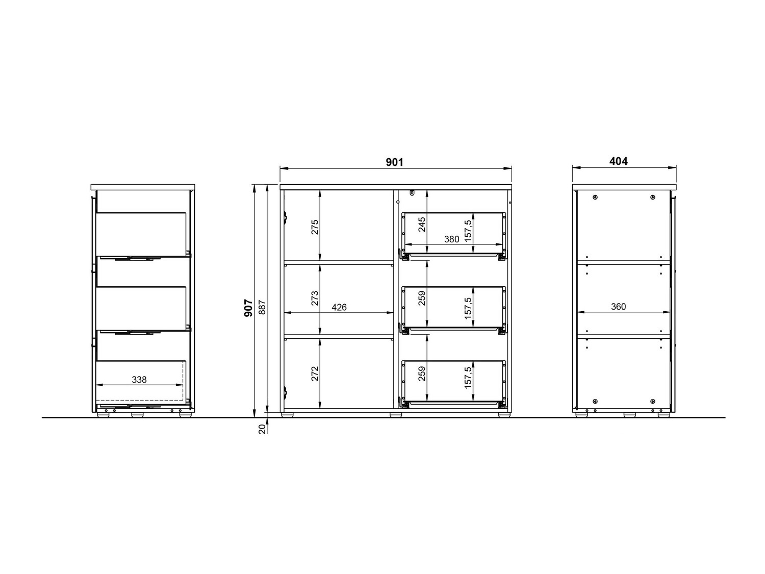 Kомод Odeliva 100