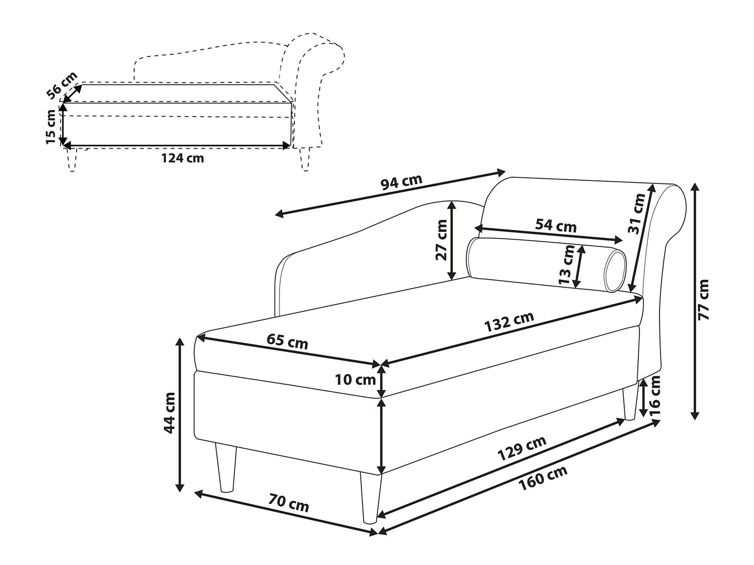 Кушетка Berwyn 737 (Зелёный)