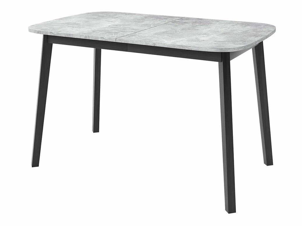 Ēdamistabas komplekts Edmond 117 (Pelēks marmors + Melns)