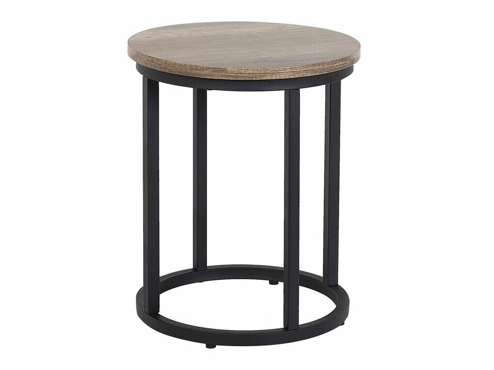 Комплект кофейных столиков Berwyn 759 (Чёрный + Темное дерево)