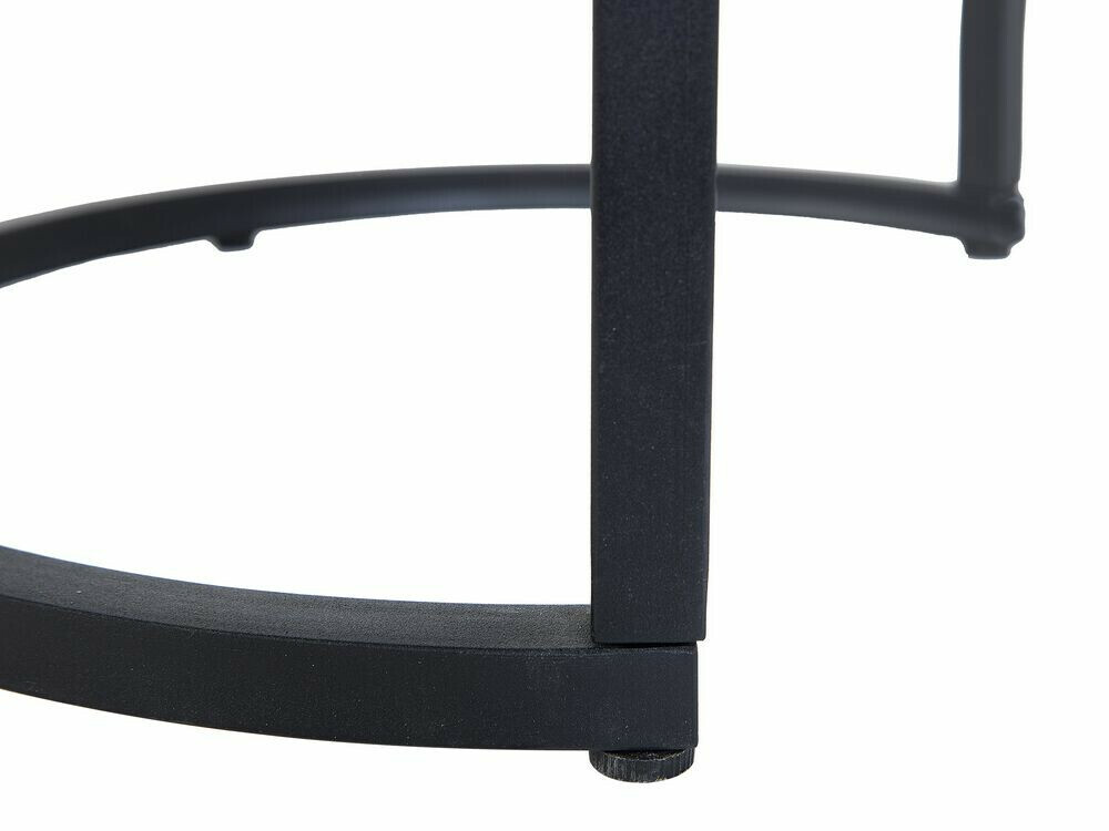 Комплект кофейных столиков Berwyn 759 (Чёрный + Темное дерево)