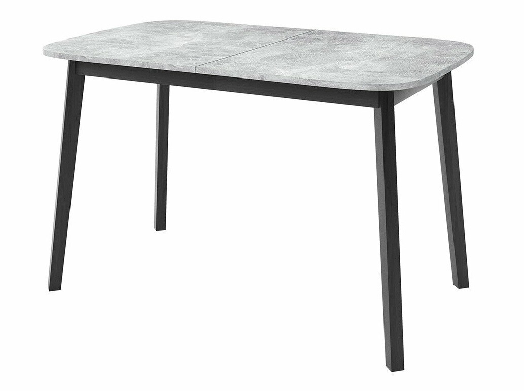 Обеденный гарнитур Edmond 117 (Серый мрамор + Чёрный)