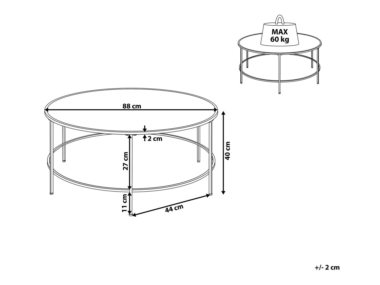 Žurnālu galdiņš Berwyn 757