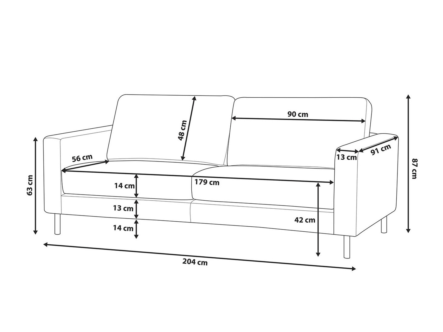 Dīvāns Berwyn 764 (Bēšs)